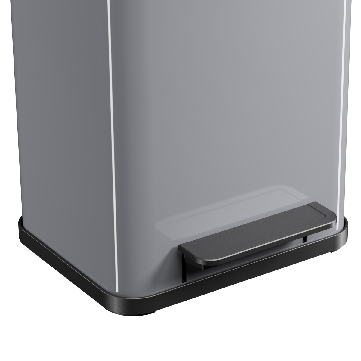 Hailo Öko Duo Plus 22 - Bidone per Raccolta Differenziata 2 x 11 Litri in Acciaio Argento con Coperchio Soft Close