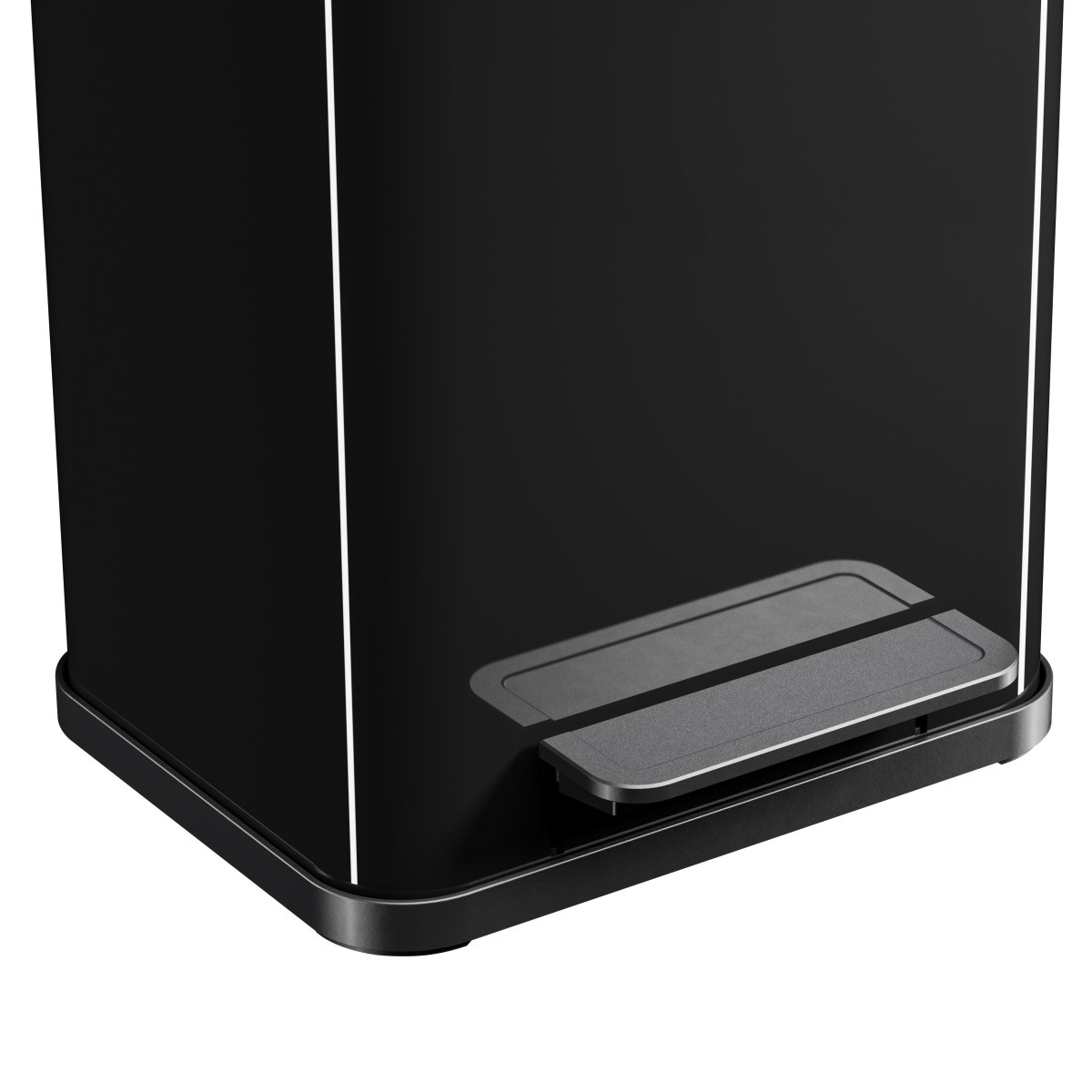 Hailo Öko Duo Plus 22 - Bidone Raccolta Differenziata 2 x 11 Litri in Lamiera d'Acciaio Nero con Chiusura Soft Close