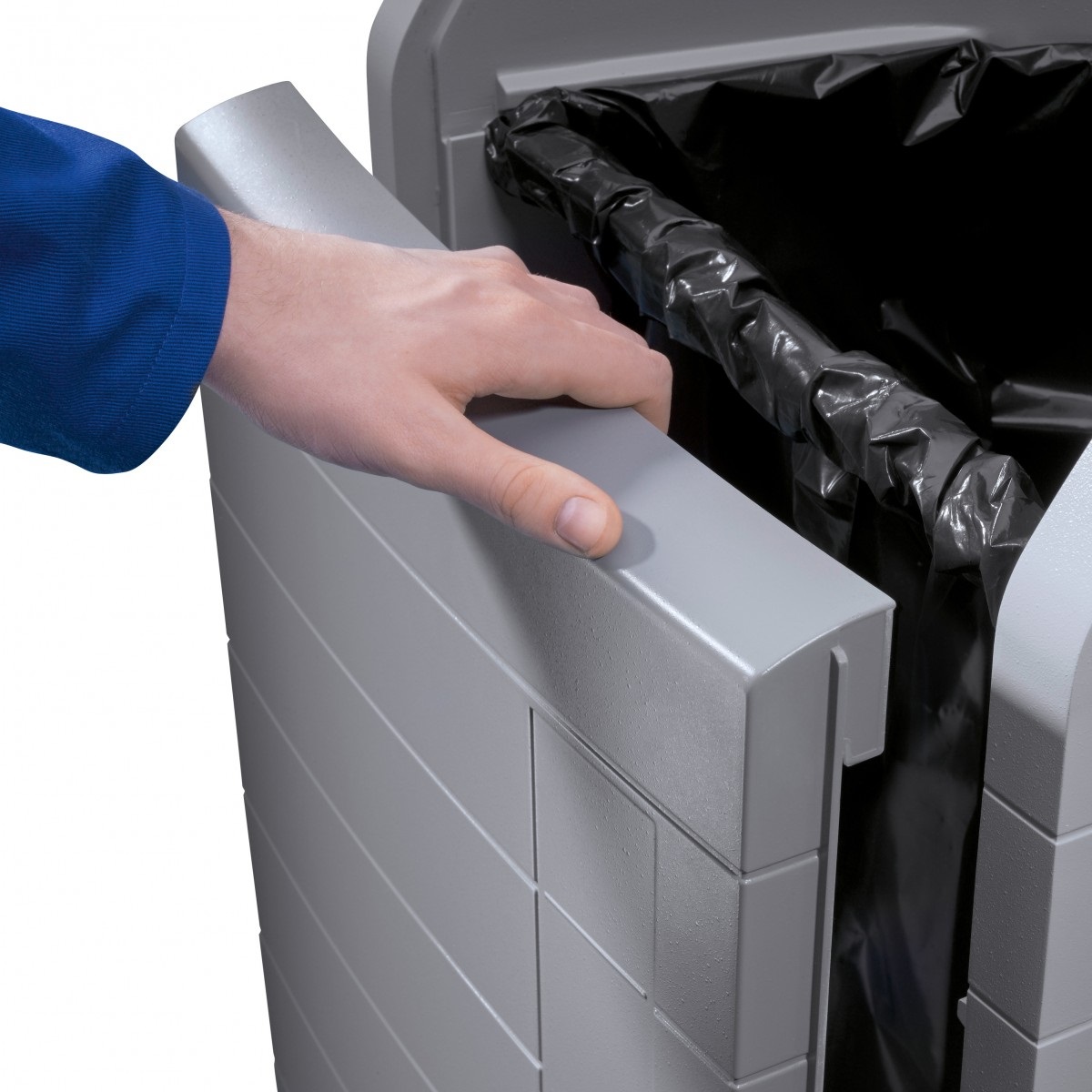 Hailo Contenitore per Raccolta Differenziata ProfiLine 120L con 3 Inserti Grigio