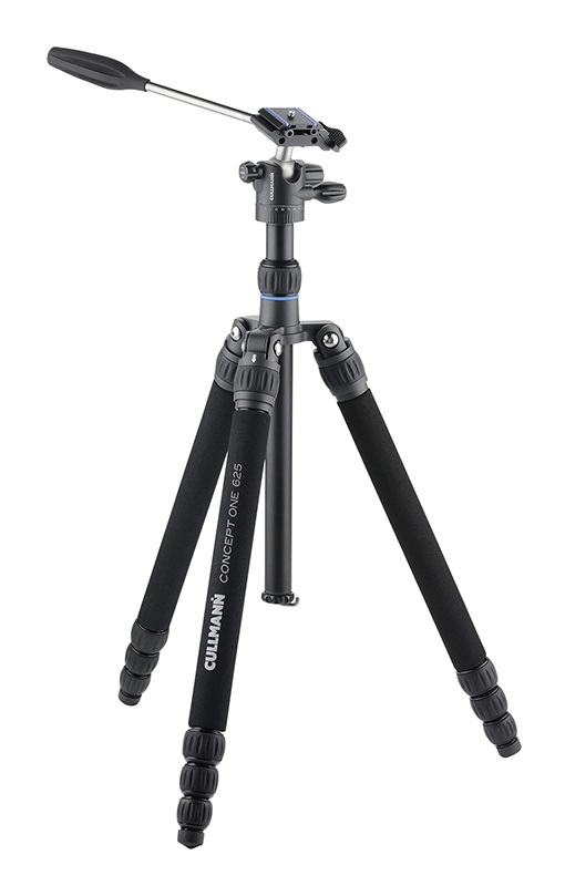Cullmann CONCEPT ONE 625 OH2.5V Treppiede Foto Video con Testa a Sfera, Alluminio Anodizzato, Estensione Fino a 167.5 cm