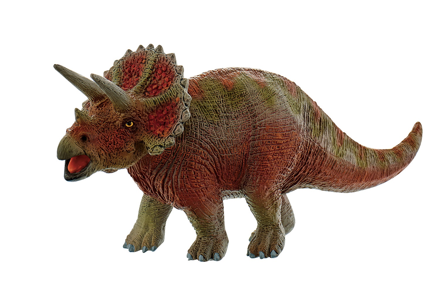 Bullyland Triceratops - Figurina Realistica di 24 cm Dipinta a Mano per Collezionisti e Bambini