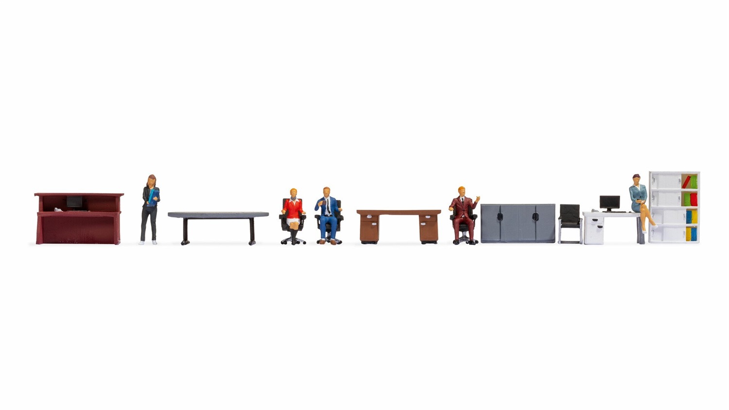 NOCH 16251 - Personaggi a Tema Ufficio Multicolore per Modellismo e Collezione