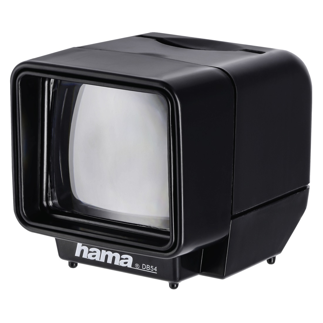 Hama Proiettore di Diapositive LED 3x - Visualizzatore Compatto per Diapositive 5x5 cm con Piedino Inclinabile