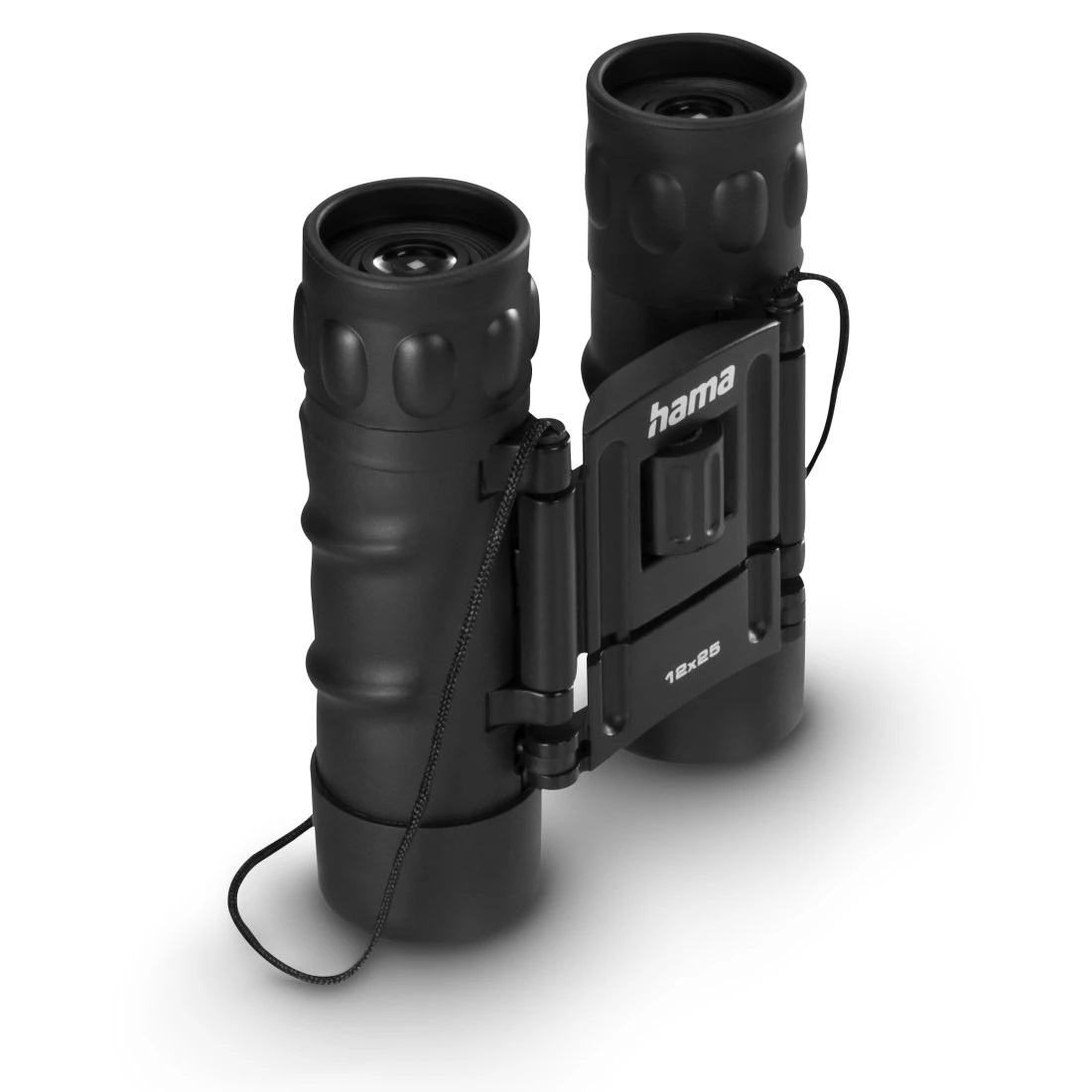 Hama Binocolo Vision 12x25 - Prismi a Tetto BK7, Ottica in Vetro di Alta Qualità, Compatto con Rotella di Messa a Fuoco