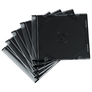 HAMA Custodia CD Slim Trasparente - Confezione da 50 Pezzi, Capacità 1 CD