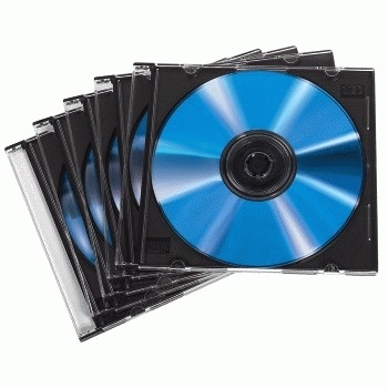 HAMA Custodia CD Slim Trasparente - Confezione da 50 Pezzi, Capacità 1 CD