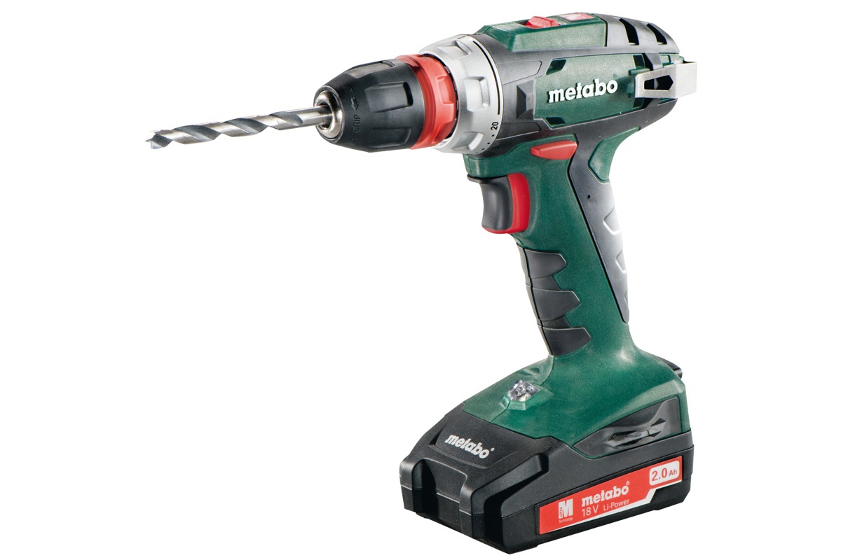 Metabo BS 18 Quick Trapano Avvitatore a Batteria 18V 48Nm - Leggero e Compatto con 2 Batterie Ricaricabili 2.0Ah, Caricatore e Valigetta