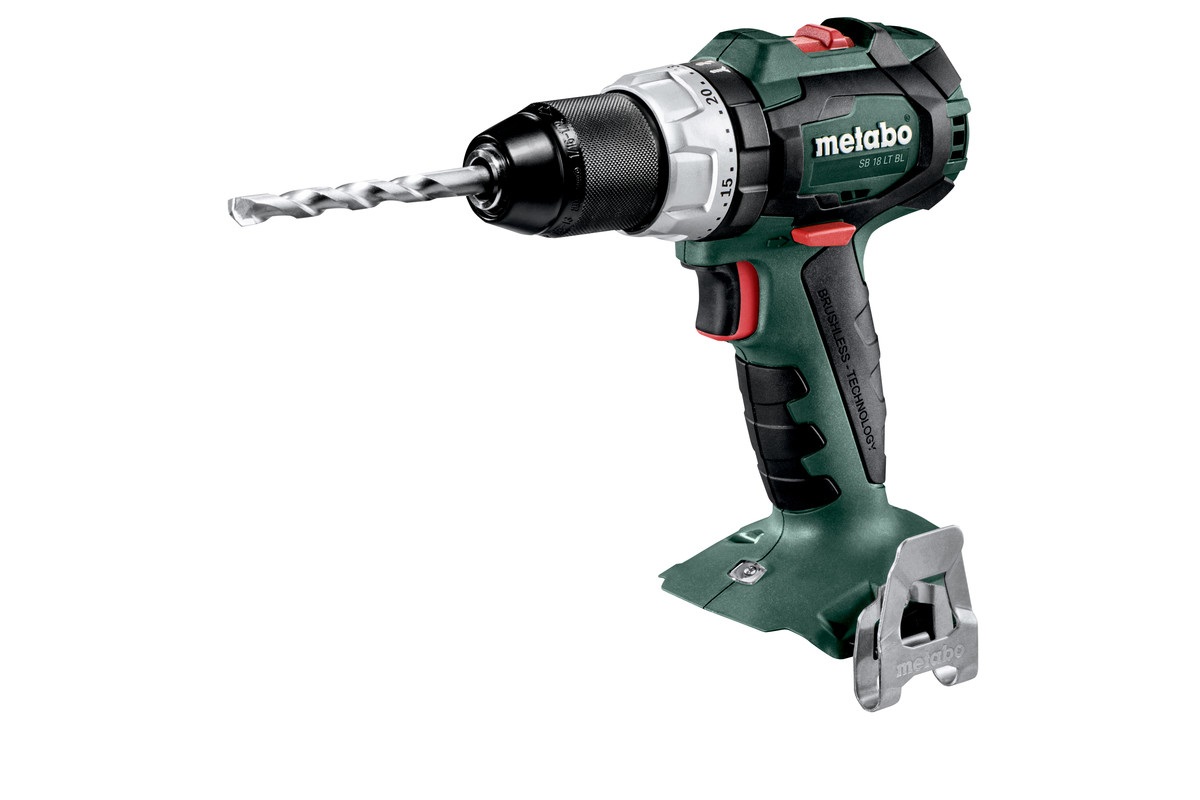 Metabo SB 18 LT BL Trapano Avvitatore a Percussione Senza Carboncini 18V - 2100 Giri/min - Leggero 1,5 kg - Nero, Verde, Rosso, Argento