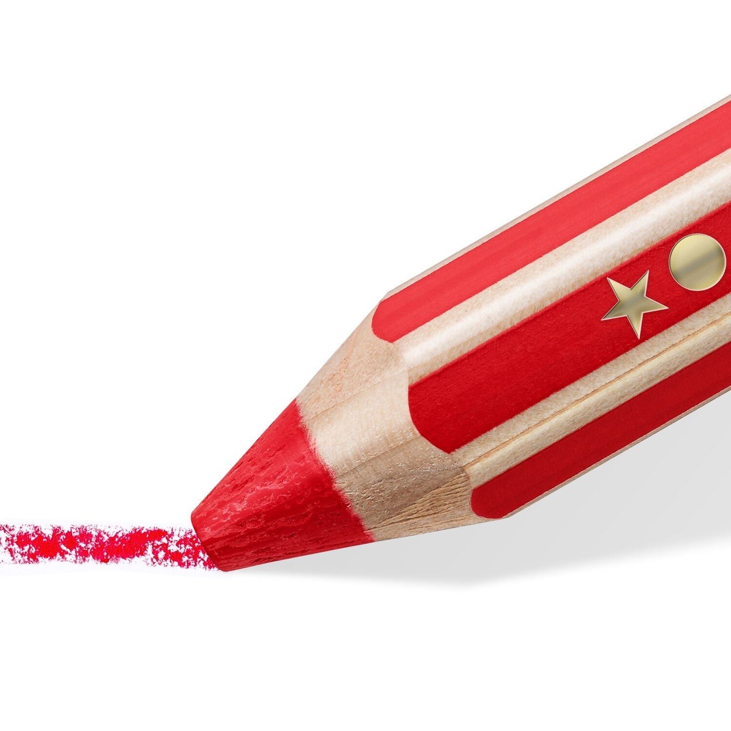 STAEDTLER Noris Junior Matita Colorata 3 in 1 - 36 Pz, Pastelli Colorati a Cera e Acquerello, Ideali per Bambini