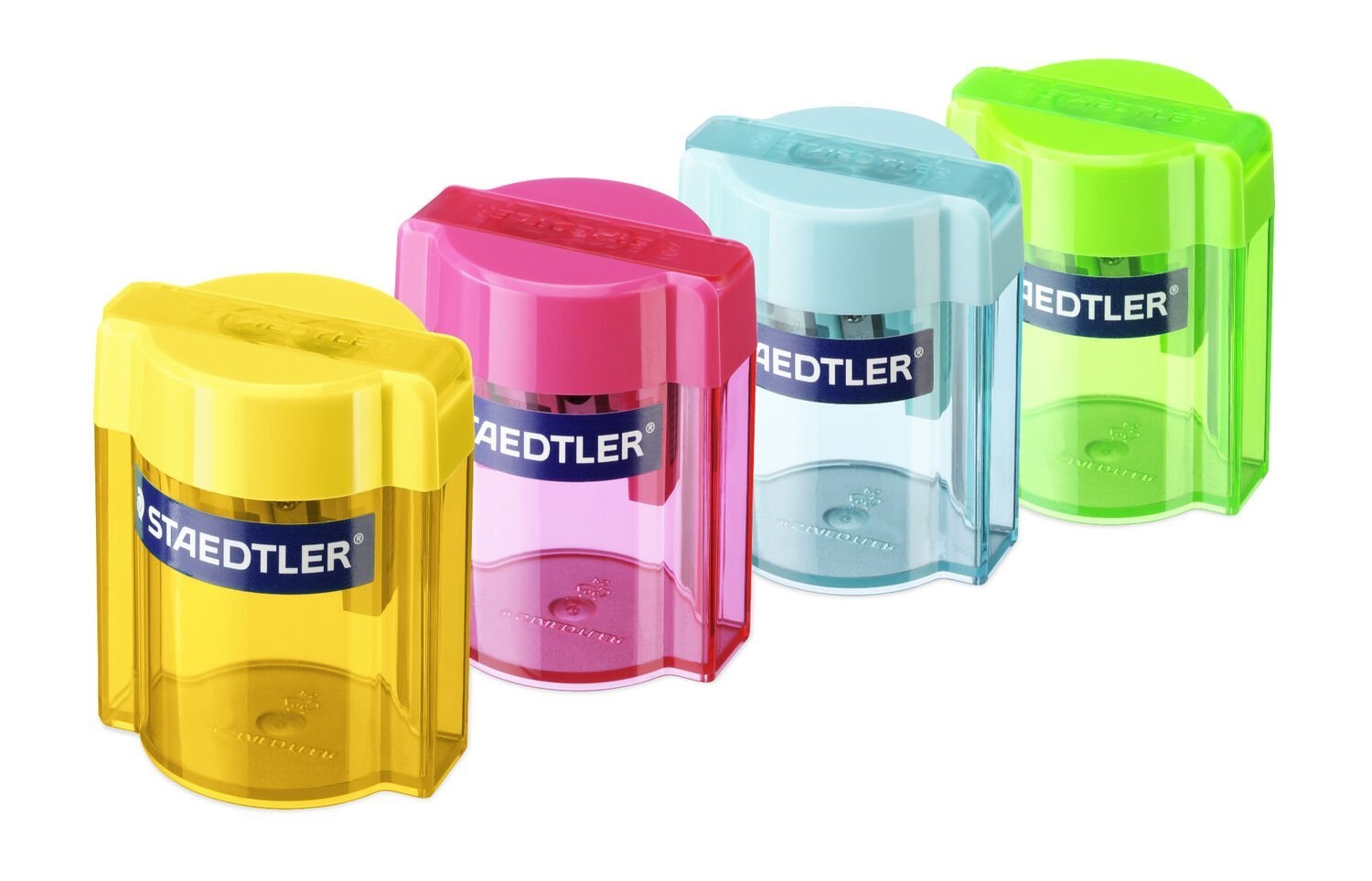 Staedtler Temperamatite Super Jumbo 3 in 1 - 2 Fori con Contenitore - Colori Assortiti - Per Matite Ø 8,2 mm a 11,2 mm