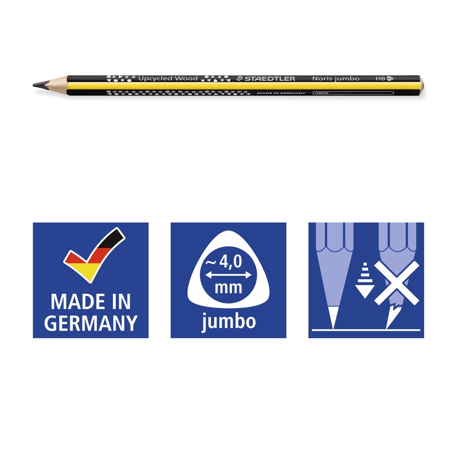 Staedtler Noris® Jumbo Matita Grafite Ergonomica Triangolare HB 4mm
