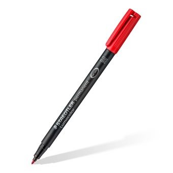 Staedtler Lumocolor 317 WP4 Marcatore Permanente Assortiti (Nero, Blu, Verde, Rosso) - Punta 1,0 mm - Astuccio da 4 Pezzi
