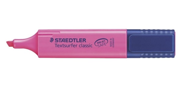 Staedtler Textsurfer Classic Evidenziatore Viola - Punta a Scalpello - Tratto 1-5 mm - Confezione da 10 Pezzi