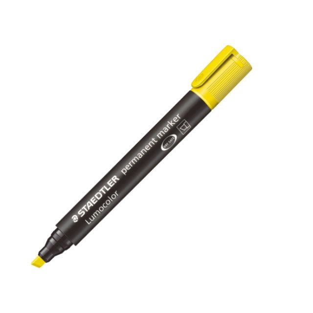 Staedtler LUMOCOLOR® PERMANENT 350 Marcatore Permanente Giallo Punta a Scalpello 2-5 mm