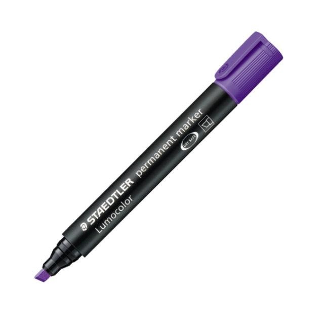 Staedtler LUMOCOLOR® PERMANENT 350 Marcatore Permanente Viola Punta a Scalpello 2-5 mm