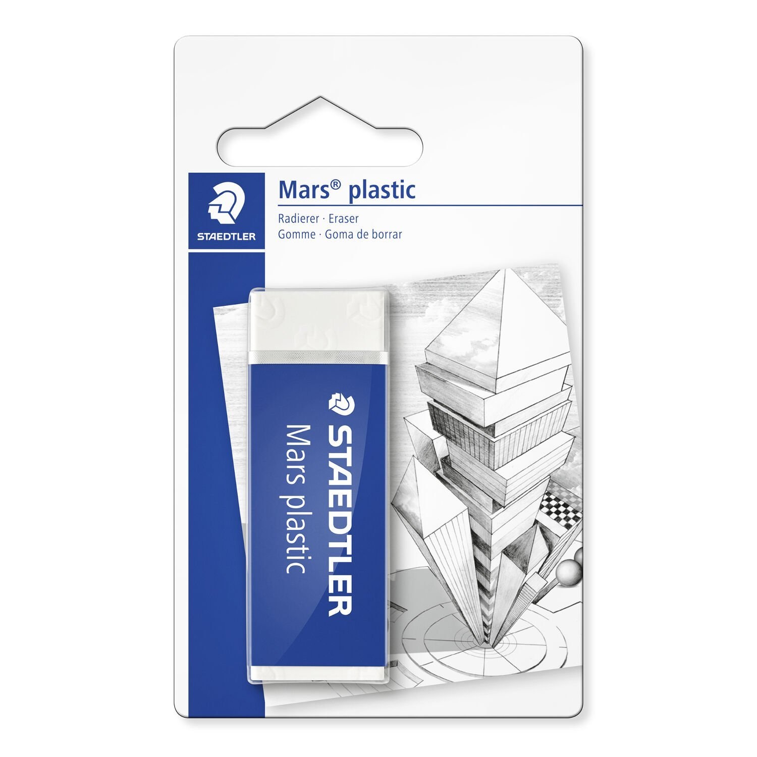 Staedtler Mars plastic 526 50 - Gomma per Cancellare Bianco, Senza Ftalati né Lattice, Alta Qualità per Scuola e Ufficio
