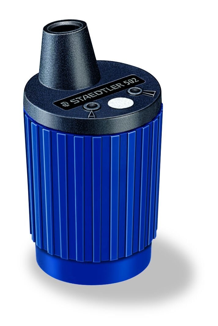 Staedtler Mars 502 - Temperamine per Mine 2mm con Serbatoio, Stoppino e Doppia Affilatura per Cancelleria, Scuola e Ufficio