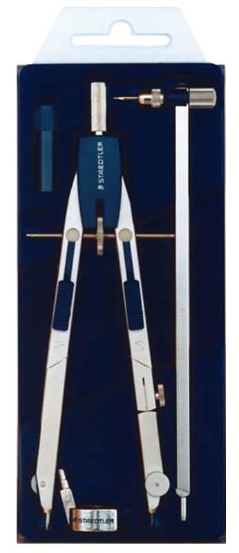 Staedtler Compasso Balaustrone a Frizione 557 02SK-I in Ottone Nichelato - Diametro Max Cerchio 580 mm