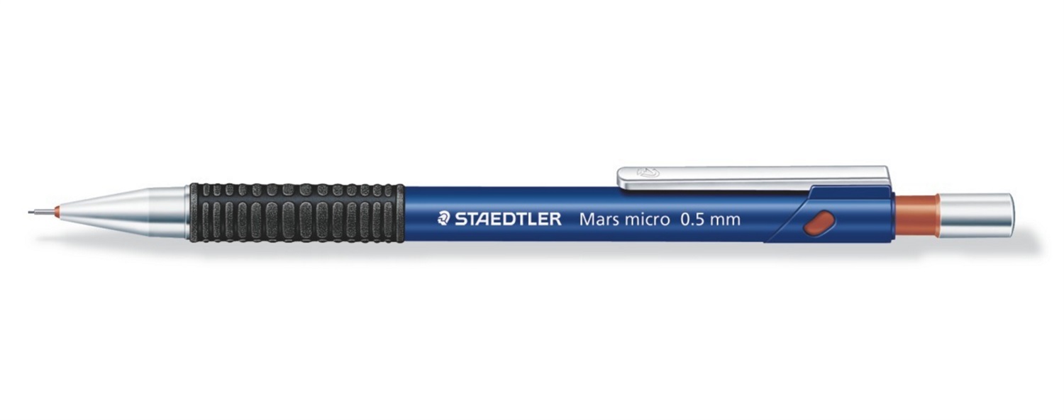 Staedtler Mars Micro 775 Portamine 0,5 mm con Gommino Incluso e Impugnatura Antiscivolo