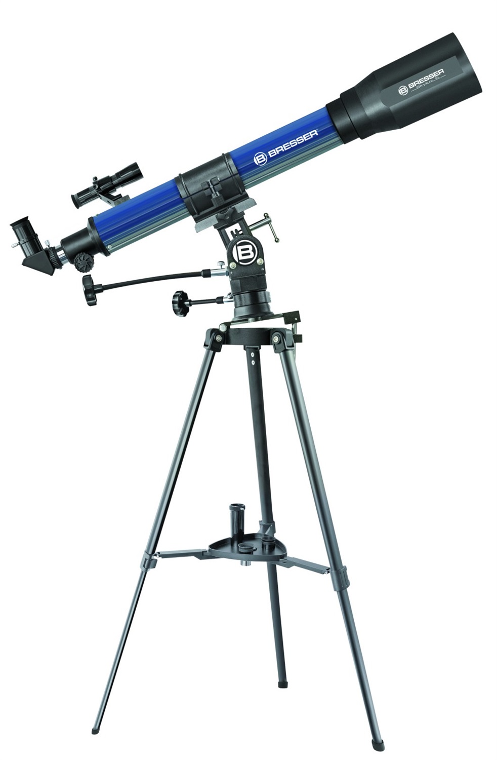 Bresser Junior 70/900 EL Telescopio Rifrattore 225x - Set Completo per Osservazione Luna e Pianeti, Montatura Flessibile