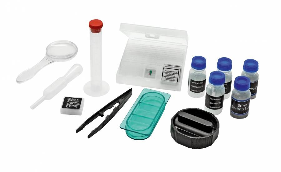 Bresser Optics National Geographic 40-640X Microscopio Ottico con Adattatore per Smartphone e Illuminazione a LED