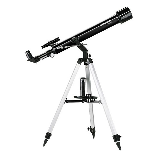 Bresser Arcturus 60/700 AZ - Telescopio Rifrattore 60 mm con Focale 700 mm e Valigia di Trasporto Inclusa