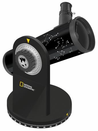 National Geographic Telescopio Riflettore Compact 76/350 Dobson - Estremamente Portatile e Facile da Usare