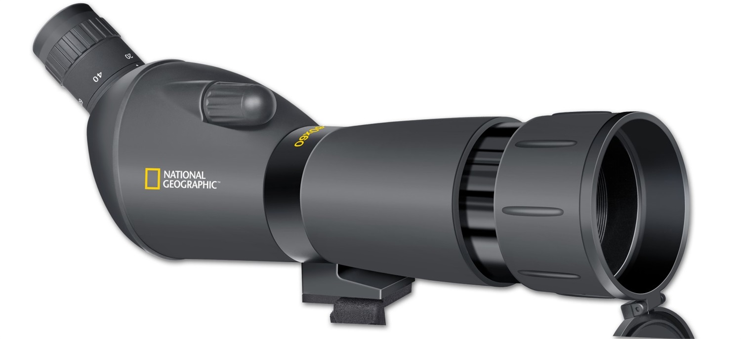 National Geographic Cannocchiale 20-60x60 - Ingrandimento 20-60x, Diametro Obiettivo 60 mm, Campo Visivo 29 m/1000 m, Focus Minimo 12 m, Borsa Inclusa