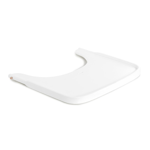 Hauck Alpha Wooden Tray - Vassoio in Legno Bianco Compatibile con Seggiolone Alpha e Beta , per Bambini 6-36 Mesi, con Bordo Rialzato e Certificazione FSC®