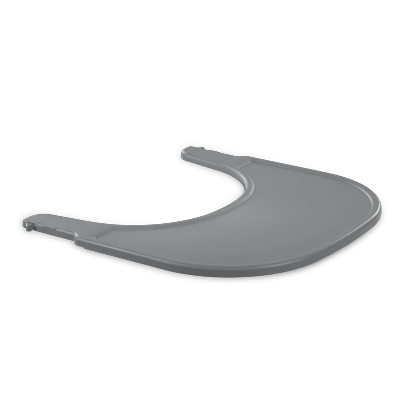 Hauck Alpha Click Tray - Vassoio Seggiolone Grigio in Materiale Riciclato, Facile da Fissare per Alpha e Beta , Ideale per Bambini da 6 a 36 Mesi