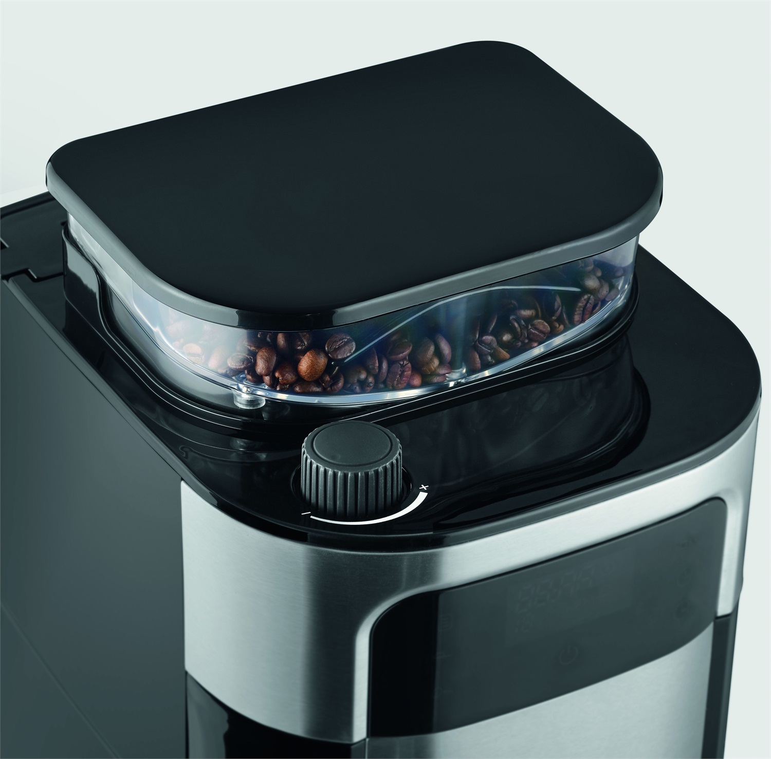 Severin KA 4813 - Macchina da caffè con filtro in acciaio INOX, Automatica, 1000 W, Capacità fino a 10 tazze, Macinatore integrato