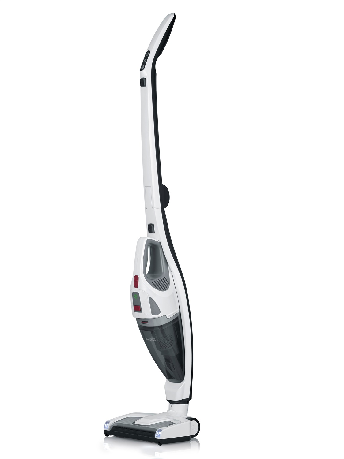 Severin HV 7173 Aspirapolvere Senza Filo 2 in 1, Bianco/Nero, 120 W, Batteria 18,5 V, Fino a 35 Minuti di Autonomia