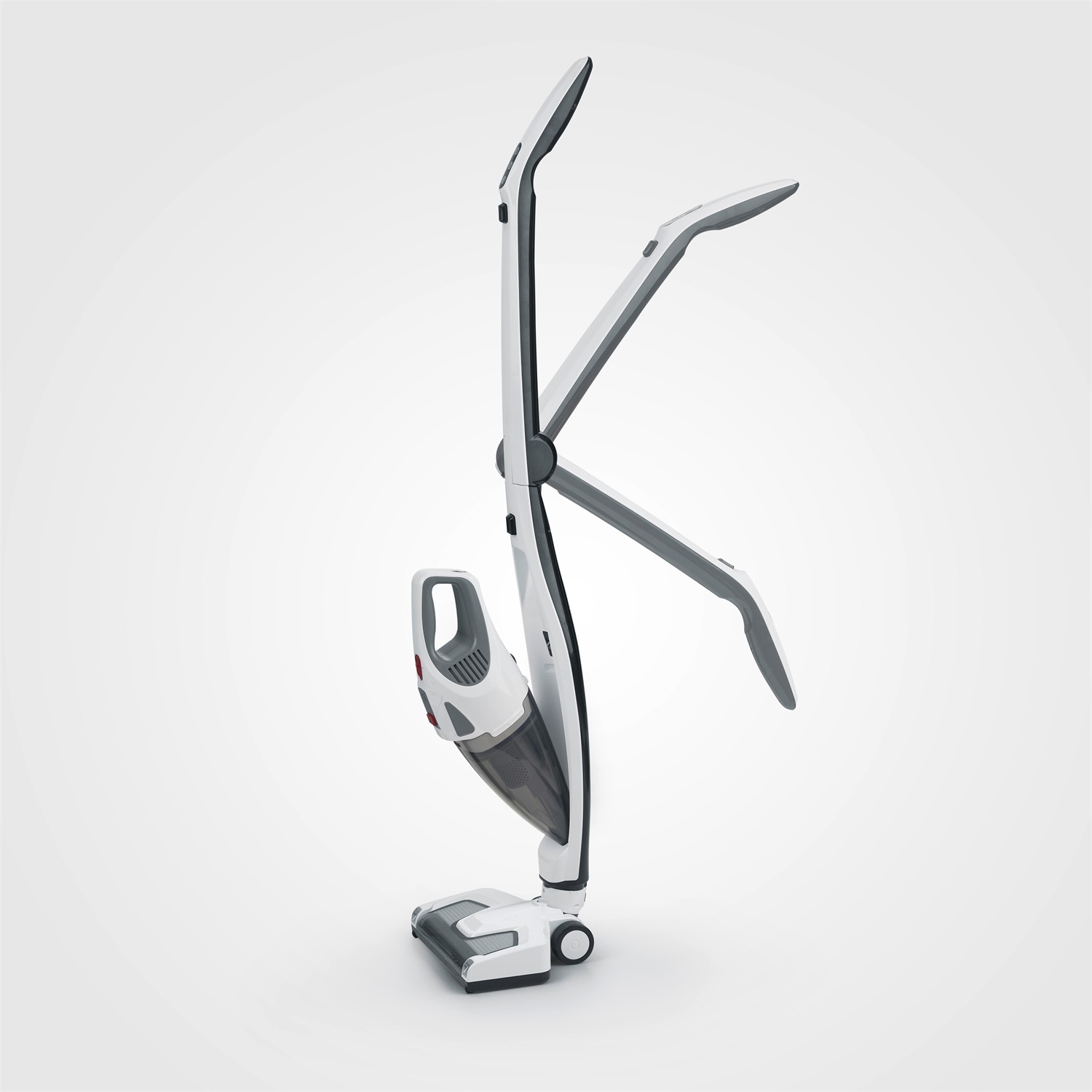 Severin HV 7173 Aspirapolvere Senza Filo 2 in 1, Bianco/Nero, 120 W, Batteria 18,5 V, Fino a 35 Minuti di Autonomia