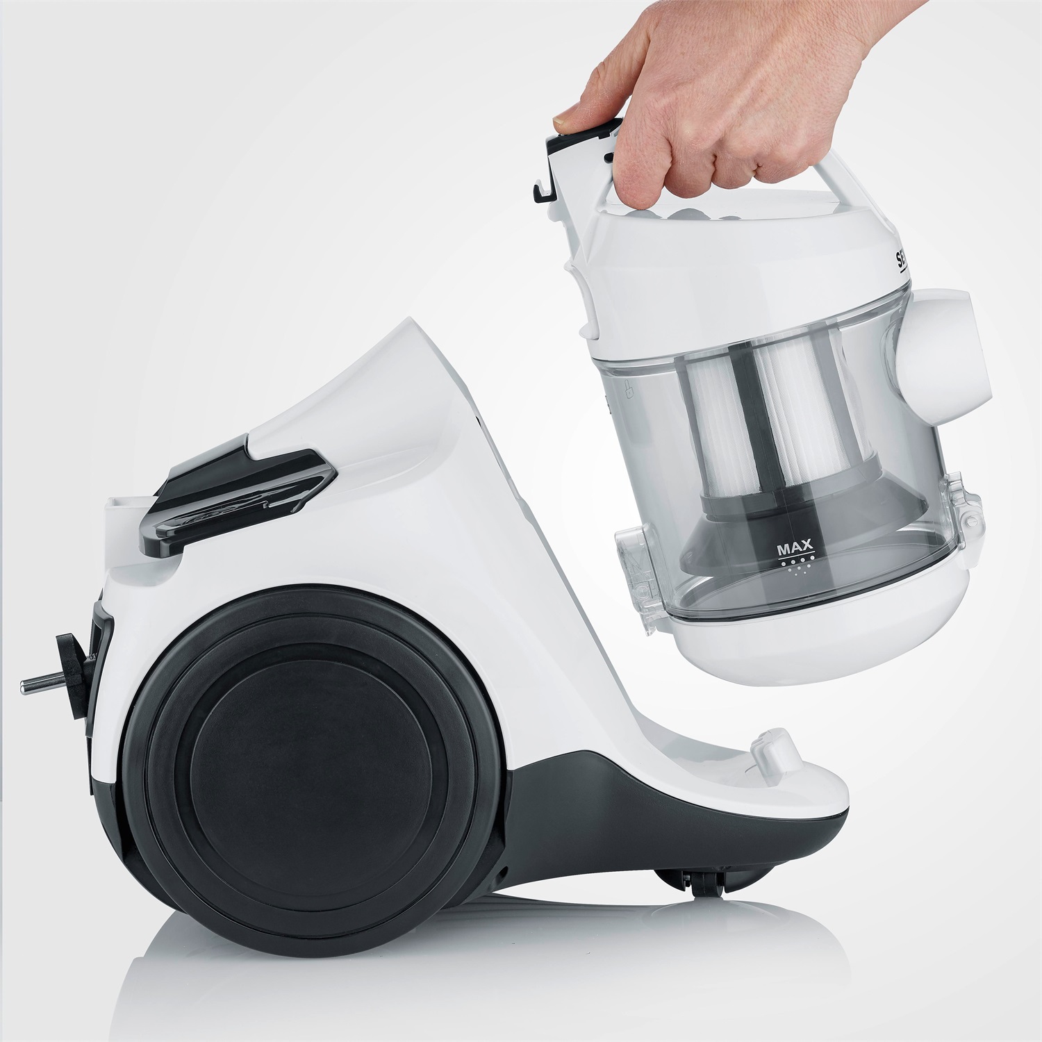 Severin CY 7103 Aspirapolvere Senza Sacco Ciclonico 1,5 L 850 W con Tubo Telescopico e Filtro HEPA