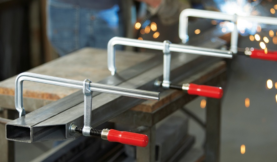 BESSEY GS10 Morsetto F 10 cm in Alluminio, Rosso - Alta Qualità
