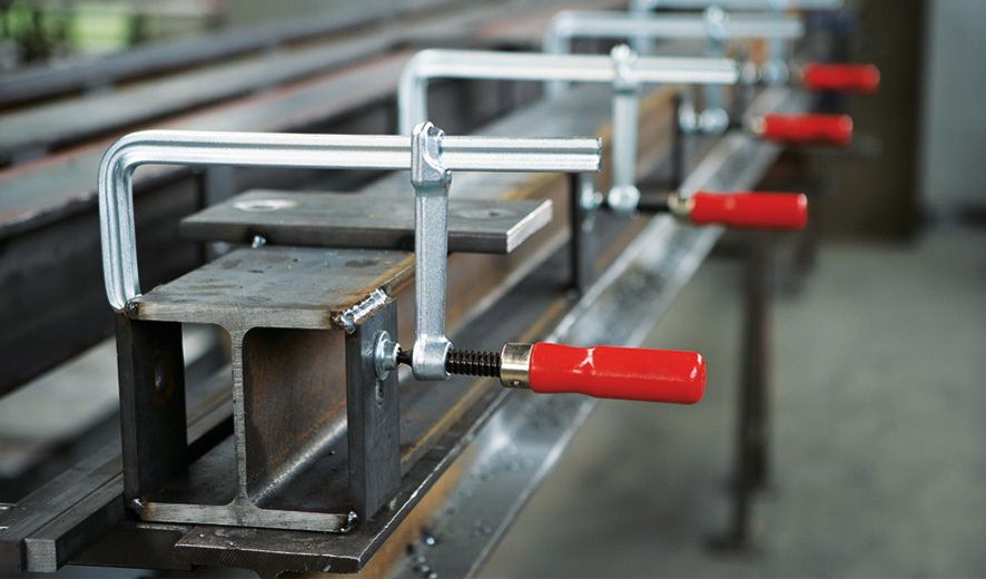 BESSEY GS10 Morsetto F 10 cm in Alluminio, Rosso - Alta Qualità