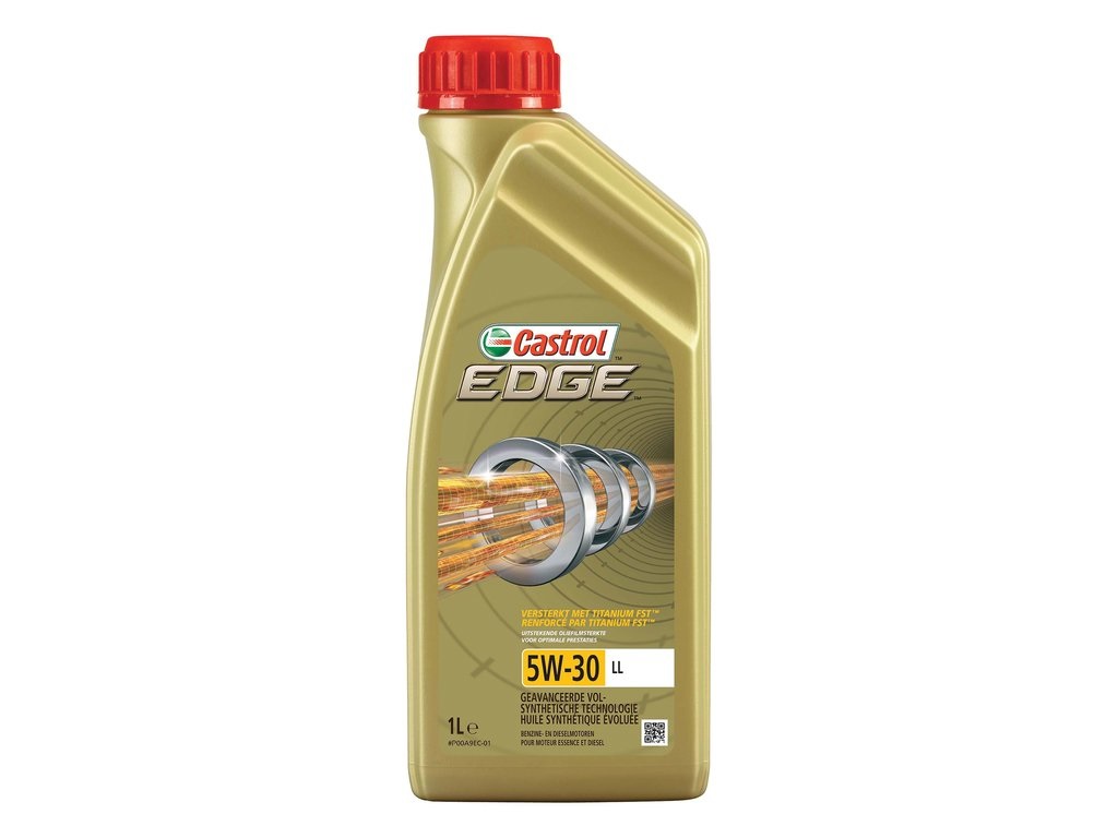 Castrol EDGE Olio Motore Titanium FST 5W-30 LL - 1 L - Alta Prestazione per Auto Benzina, Diesel e Ibride