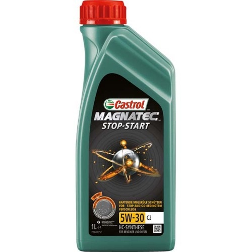 Castrol Magnatec Stop-Start 5W-30 C2 - Olio motore 1L con prestazioni superiori in avvio a freddo