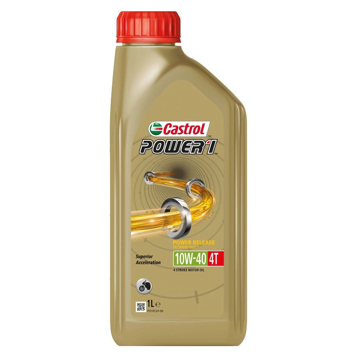 Castrol Power1 4T 10W-40 Olio per Motore Semi Sintetico 1L per Motociclette