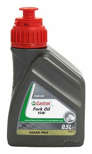 Castrol Fork Oil 15W - Olio Idraulico per Forcelle e Ammortizzatori Moto, 0,5 lt