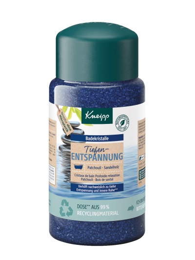 Kneipp Sale da Bagno Profondo Rilassamento 600 g con Olio Essenziale di Patchouli e Legno di Sandalo