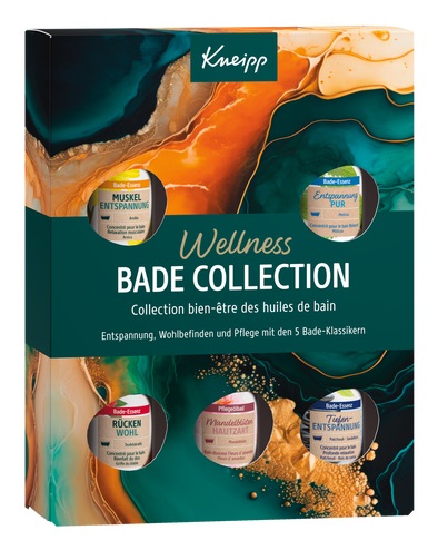 Kneipp Set Regalo Wellness Bath Collection - 5 Oli da Bagno da 20 ml per Relax e Benessere