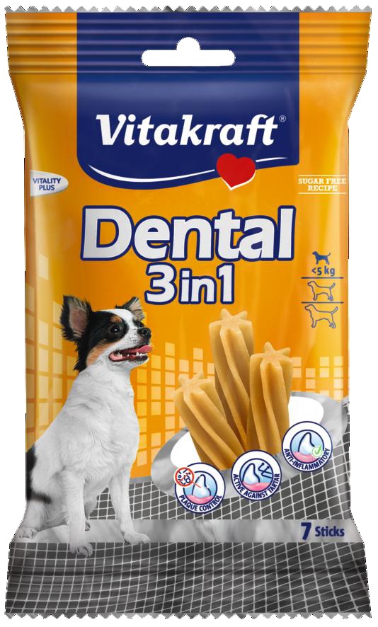 Vitakraft Snack Dental 3in1 XS per Cani - Bastoncino 7 pz