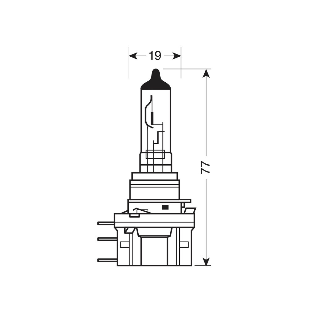 OSRAM H15 Lampadina Alogena 12V 55/15W per Fari - Modello 64176