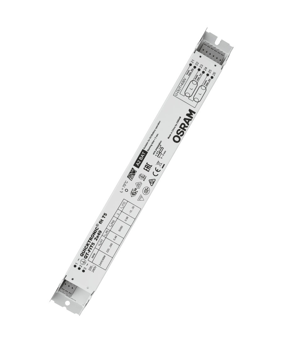 Osram Alimentatore Elettronico QT-FIT5 2X49 110W per Lampade Fluorescenti T5 220-240V