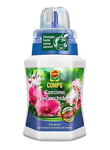 Compo Concime Liquido per Orchidee 250 ml - Fertilizzante organo-minerale con guano per fioriture abbondanti