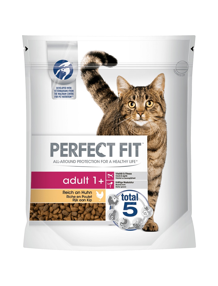 Perfect Fit Cibo Secco per Gatti Adulto 1 Ricco di Pollo - 2,8 kg