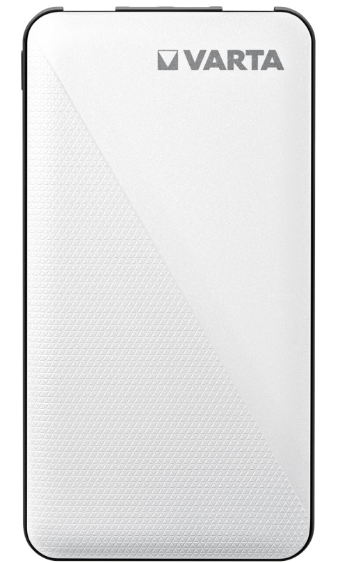 Varta Power Bank Energy 5000 mAh - Polimeri di litio (LiPo), Nero e Bianco, 3 Porte USB