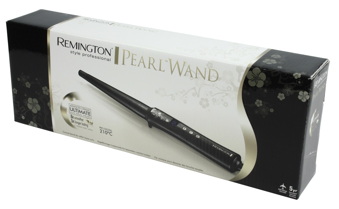 Remington CI95 Ferro Arricciacapelli Conico Pearl - Ceramica, Temperatura Regolabile 130-210°C, Riscaldamento Rapido 30s, Punta Fredda, Cavo 3m