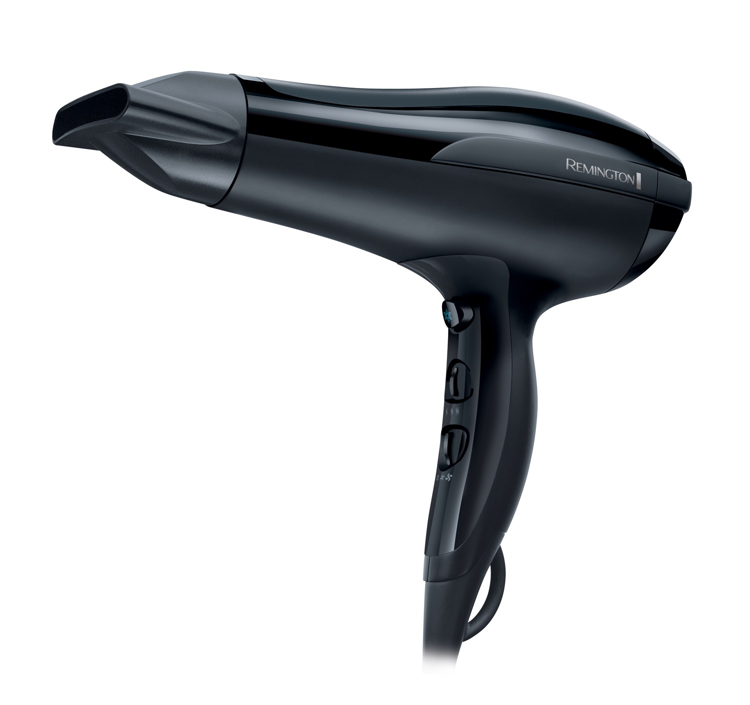 Remington D5210 Asciugacapelli 2200 W Nero con 3 Livelli di Temperatura, 2 Velocità e Funzione Aria Fredda